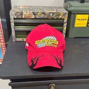 Vintage Red Dollar General Racing Cap